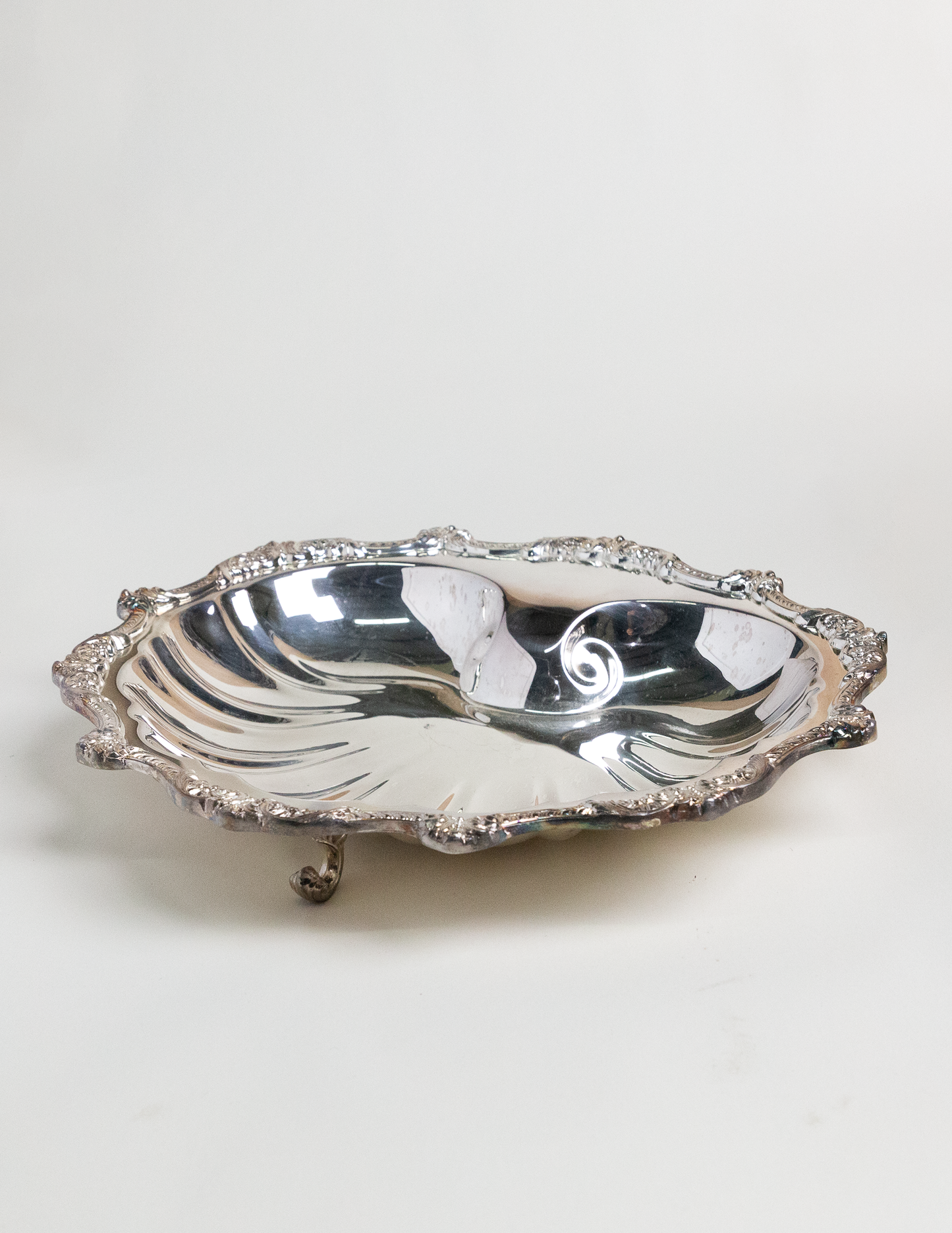 Scallop Shell Silver Centerpiece Bowl